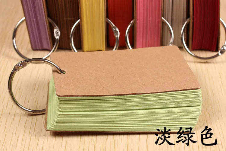 as picture 2packs 100 шт./упак. 9*5,5 см крафт бумажные подарочные открытки/бирки для блокнота карты Полезная цветная текстовая карта крафт-бумага для скрапбукинга - Цвет: as picture 2packs