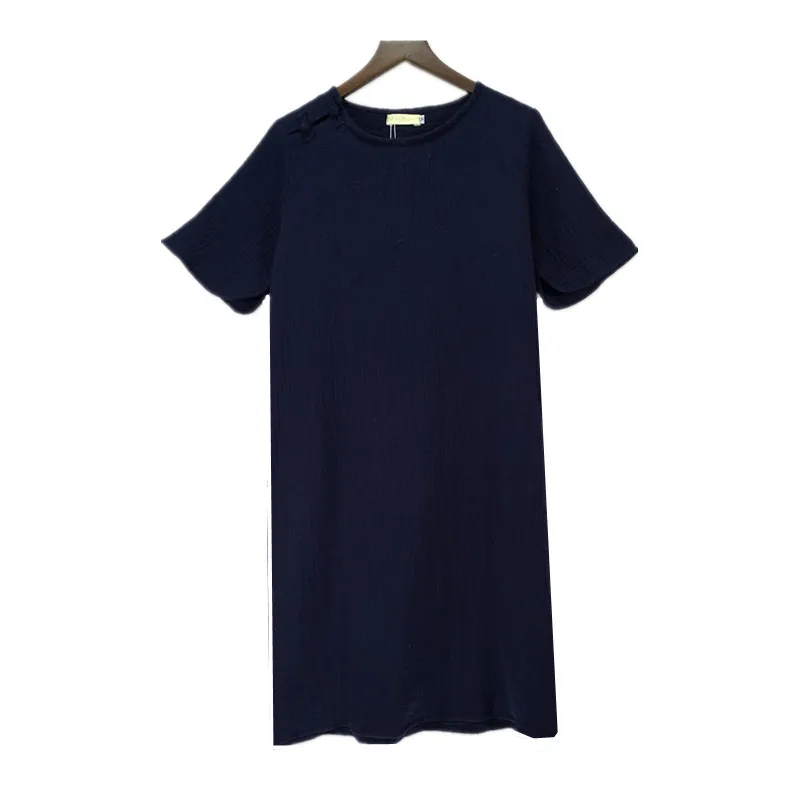 Новое весенне летнее платье 2020 женское хлопковое льняное винтажные платья