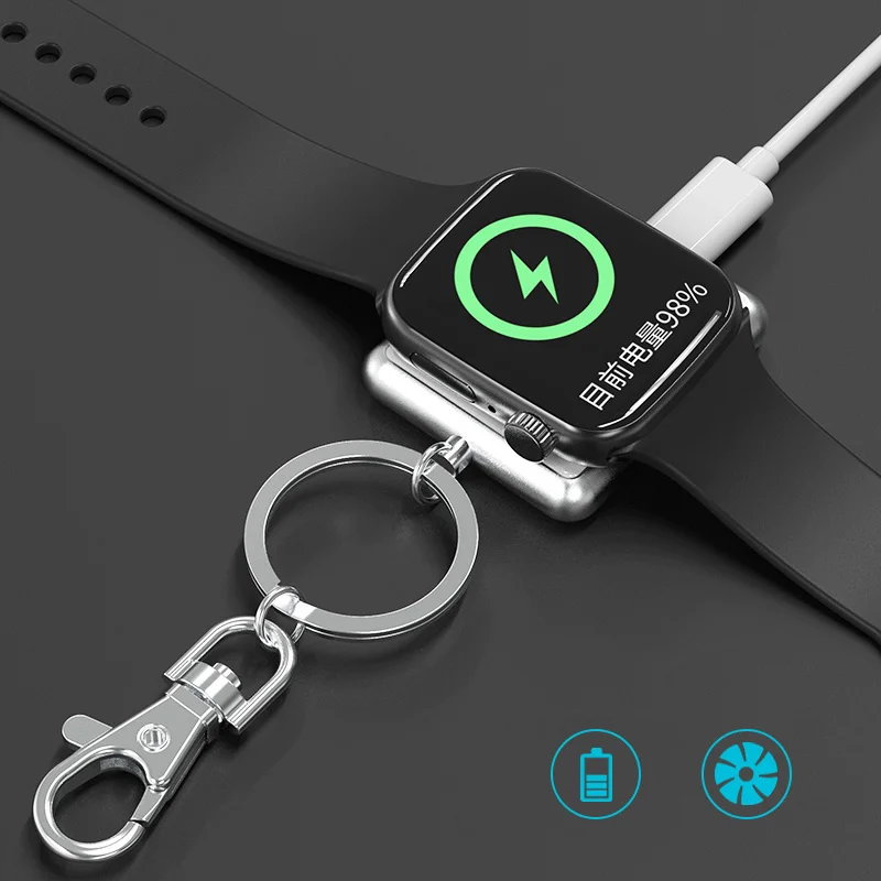 Мини беспроводное зарядное устройство с кабелем для Apple Watch 1 2 3 4 Металл+ закаленное стекло Беспроводная Магнитная Зарядка для часов 4 3 2 1