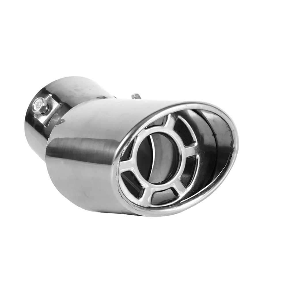 Универсальный Автомобильный задний круглый глушитель выхлопной трубы из