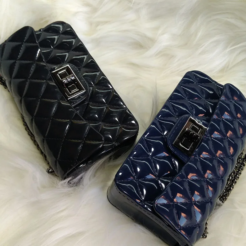 Женские сумки YESIKIMI прозрачные силиконовые через плечо с цепочкой|female handbags|handbag with