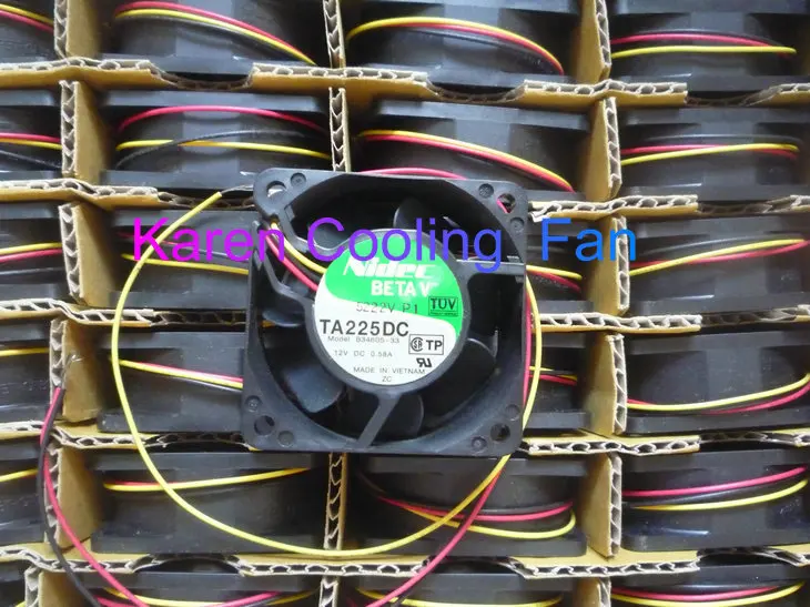 

New Original Nidec 6CM TA225DC B34605-33 6025 12v 0.58a 3WIRE cooling fan
