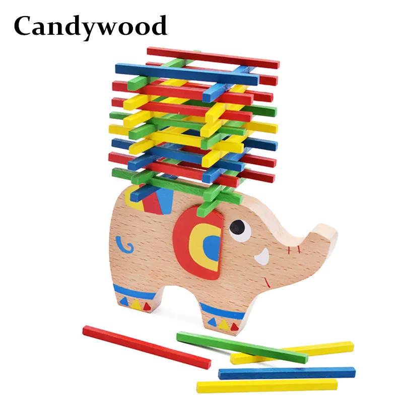 Балансирующие блоки Candywood для детей Обучающие деревянные игрушки с изображением