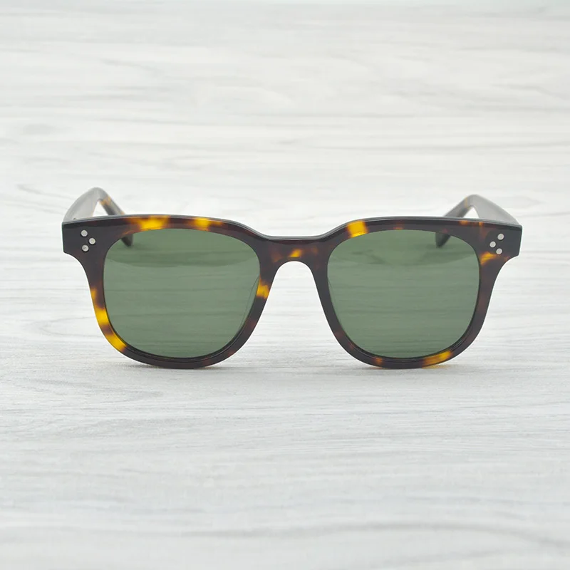 Tortoise VS Green Модные Безразмерные Винтажные Солнцезащитные очки брендовый дизайн OV5236 поляризованные солнцезащитные очки для женщин Квадратные Солнцезащитные очки Ретро женские очки - Цвет линз: Tortoise VS Green