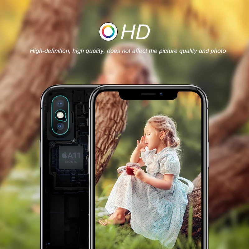 Для iPhone X XS XR Max 8 Plus аксессуар для задней камеры защита экрана полное покрытие
