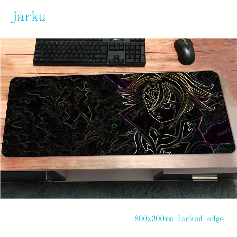 Nanatsu no taizai коврики 800x300x3 мм заказной игровой коврик для мыши большая клавиатура Коврик для мыши гелевый блокнот аксессуары для геймеров коврик для мыши