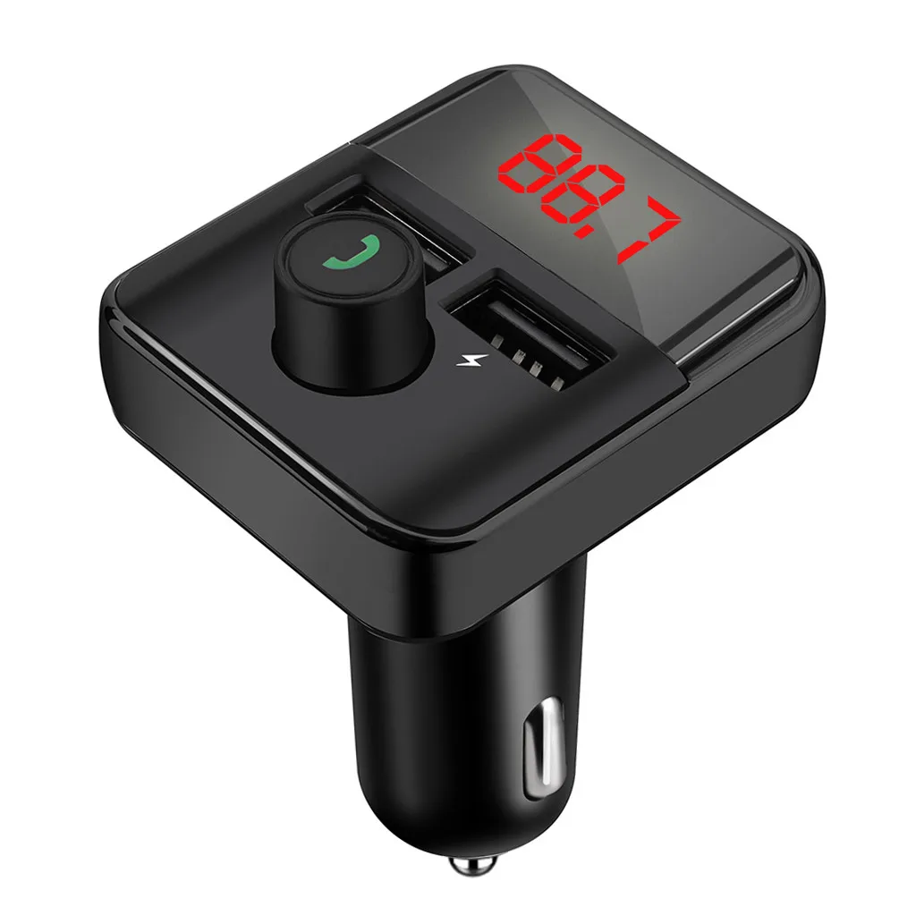 Fm-передатчик Aux модулятор Bluetooth Handsfree автомобильный комплект автомобильный аудио mp3-плеер с 2.1A Быстрая зарядка двойной USB Автомобильное зарядное устройство