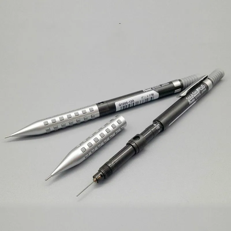 Япония Pentel Smash Q1005 механический карандаш резиновый держатель Анти-скольжения 0,5 мм металлический корпус