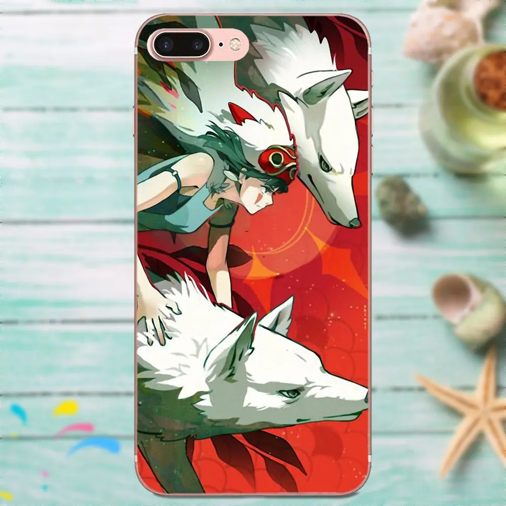 Мягкий чехол для телефона принцессы Mononoke Fan Art Apple iPhone 4 4S 5 5C 5S SE 6 6S 7 8 Plus X XS Max XR Custom