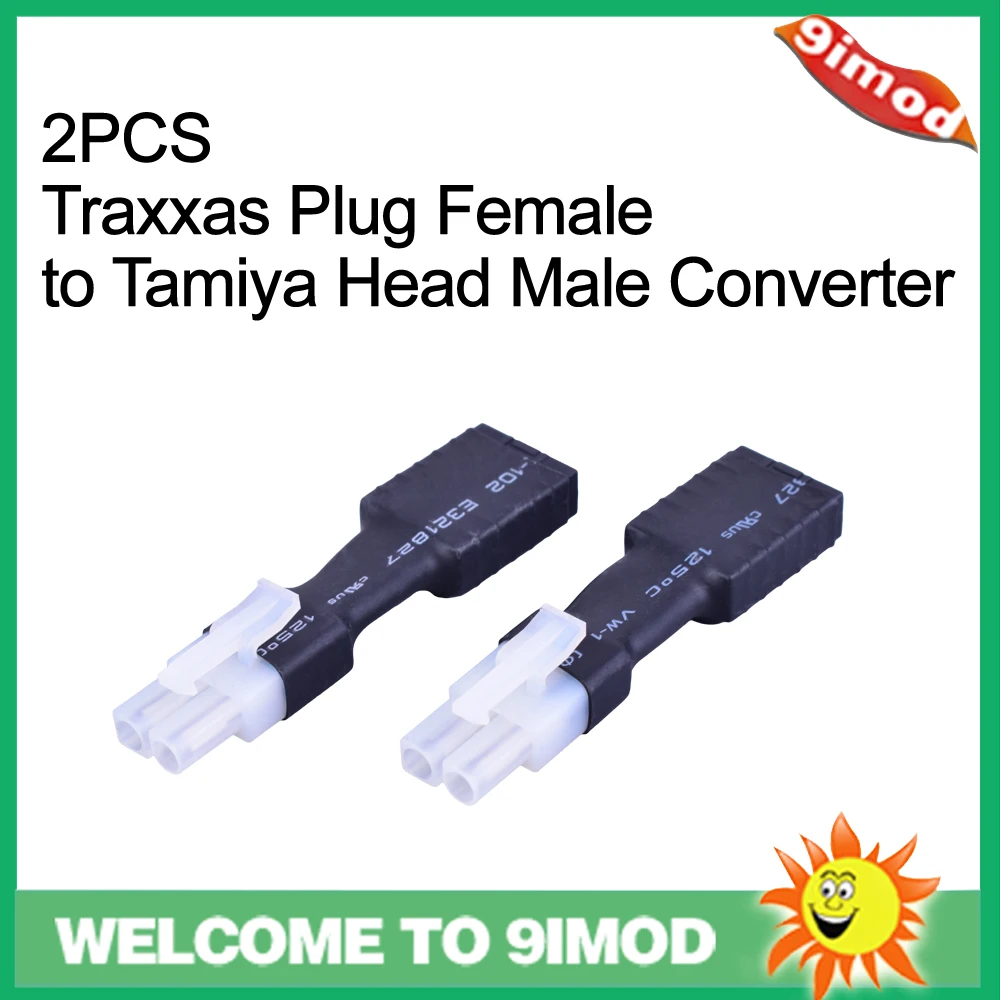 2 шт. адаптер переходник для разъема Traxxas Female to Tamiya RC Car Battery part|Детали и аксессуары|