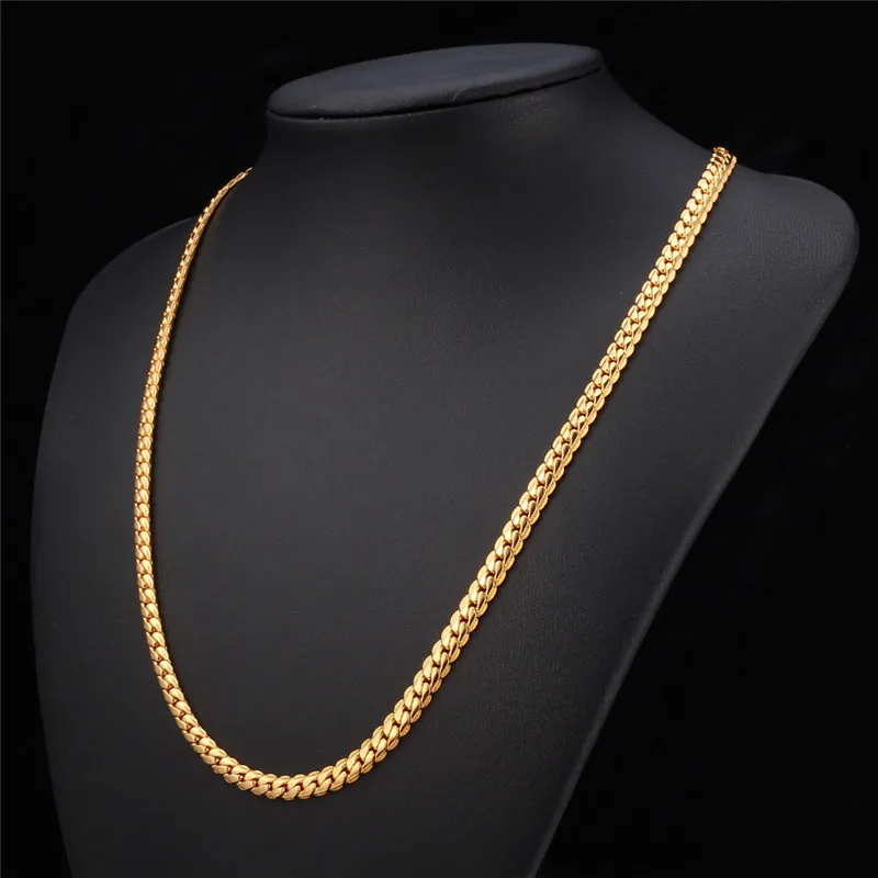 Цепочка на шею для мужчин 6 мм цепочка Дубай Мужчин Ювелирные изделия оптовая