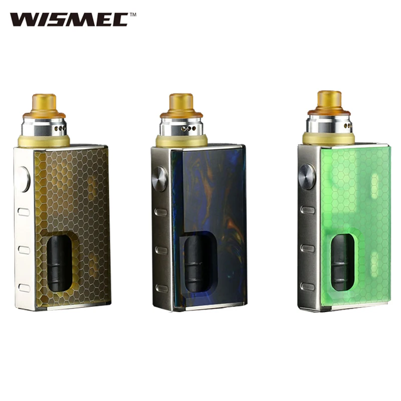 Оригинальный Wismec lusotic BF коробка комплект с Tobhino RDA 7 5 мл бутылка 100 Вт Vape Mod Clapton