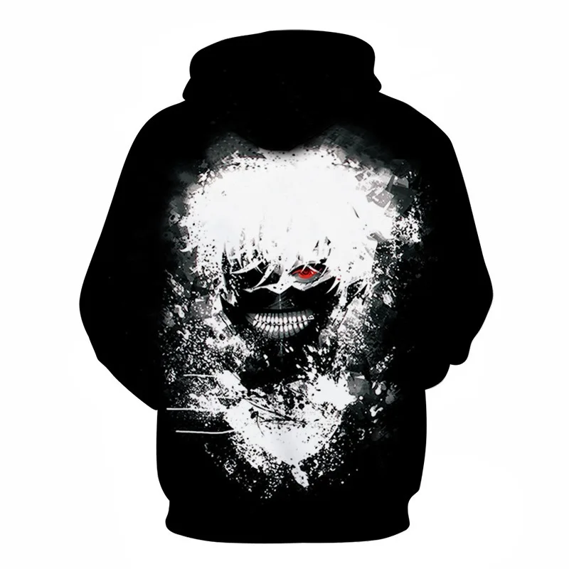 New Animation Tokyo Ghoul Kaneki Ken Anime Hoody Hoodies Sweatshirt Thick Cosplay Coat Jacket Costume Clothing | Мужская одежда