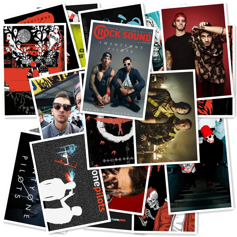 Классическая серия наклеек Twenty One Pilots 20 шт. коллекция художественных изделий из