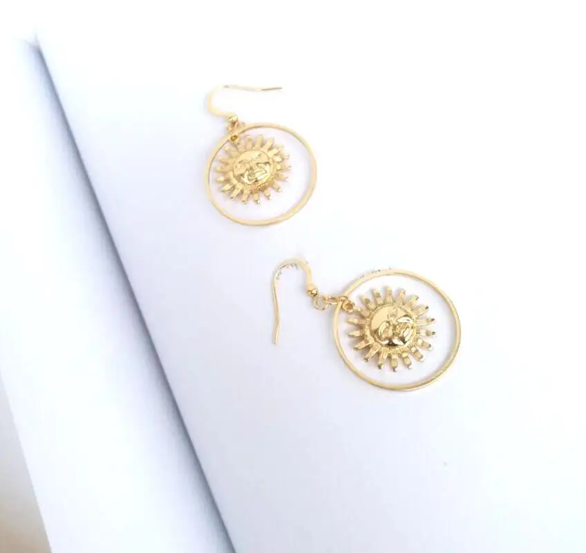 Уникальные серьги CSxjd ручной работы с забавными солнечными Богинями