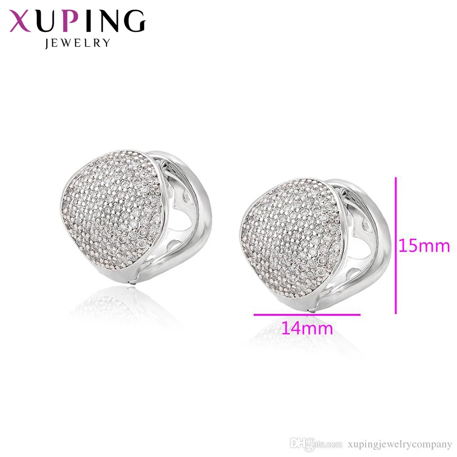 Xuping модные серьги кольца новый дизайн массивные ювелирные изделия высокое