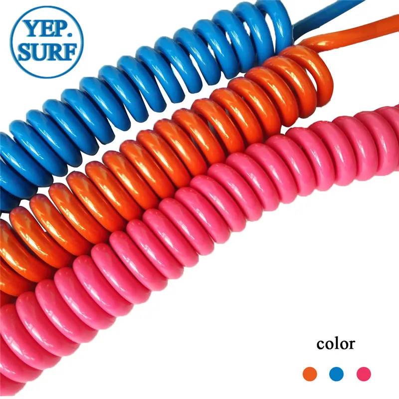 Синяя/Розовая/зеленая Катушка поводок 10 футов 8 мм для доски серфинга супер