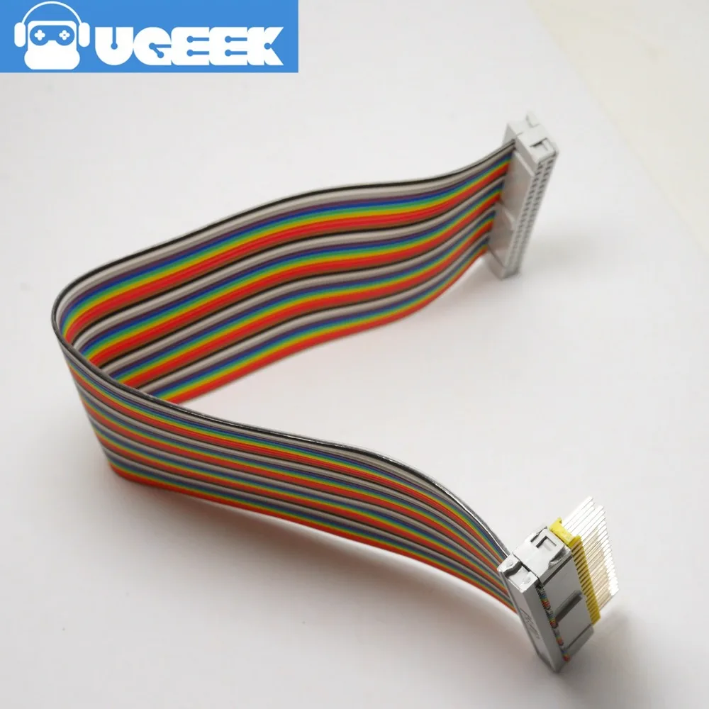 UGEEK 2*20 pin штекер гнездо GPIO кабель для Raspberry Pi A + B 3B 2B 4B zero 40pin Радужный | 20c|pin male|pin pinpins
