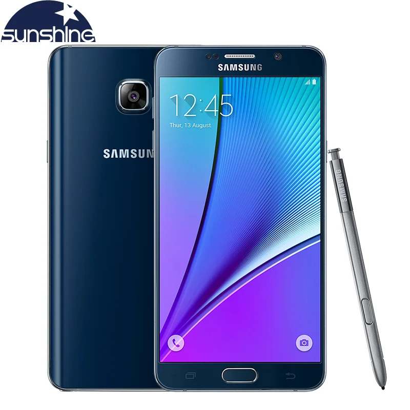 Оригинальный разблокированный мобильный телефон samsung galaxy Note 5 4G LTE 16MP 7