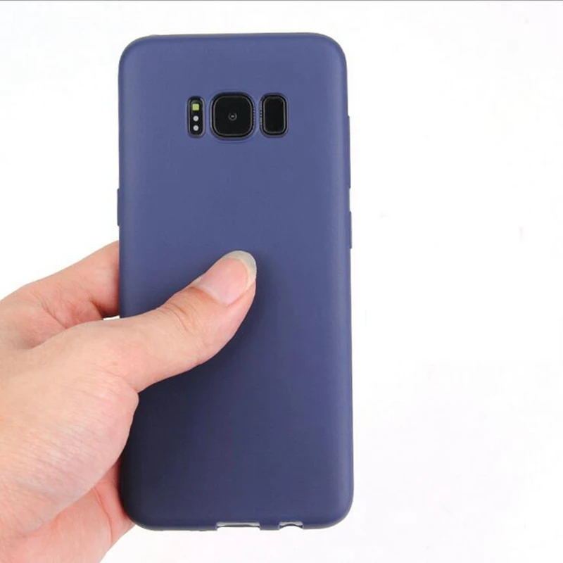 Чехол для Samsung Galaxy S7 Edge s7edge силиконовый тонкий матовый мягкий чехол из ТПУ черный