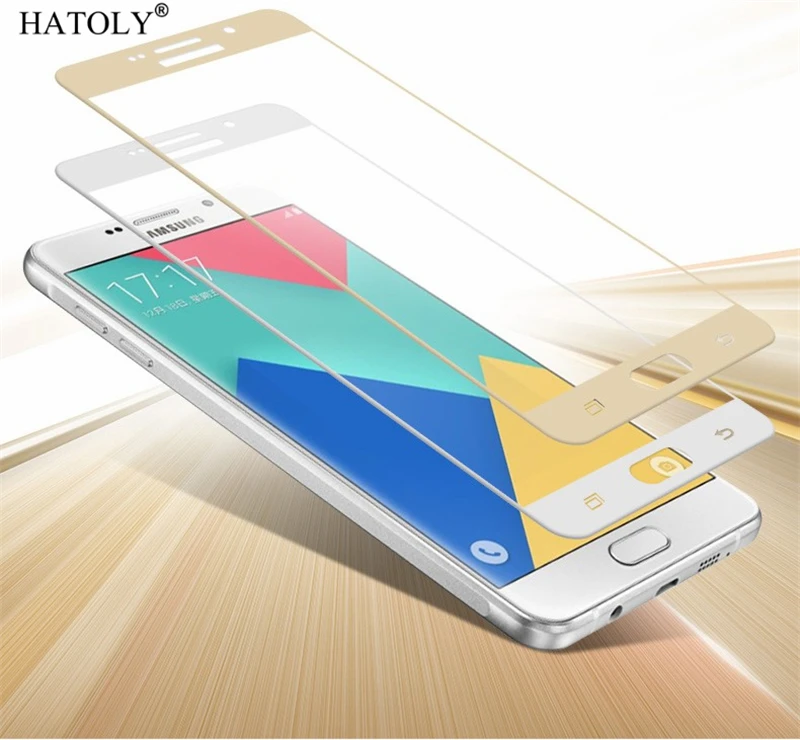 2 шт. закаленное стекло для Samsung Galaxy A9 2016 защита экрана A910 полное покрытие Pro 3D