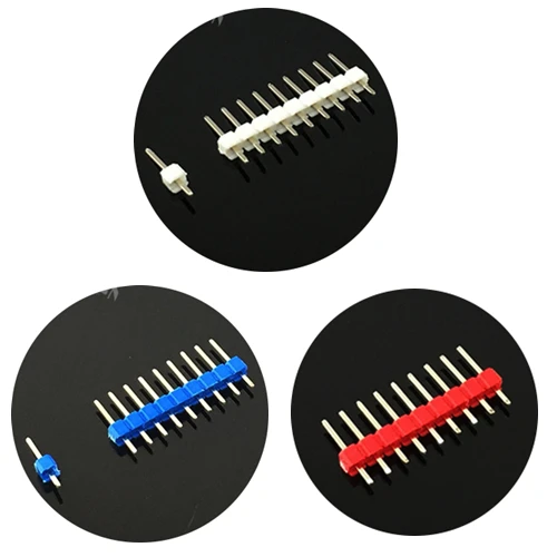 Однорядная ШТЫРЬКОВАЯ лента PTH 5 цветов 2 54 мм 100 шт. для Arduino | 22P 24P 25P 26P 28P 30P 32P|cable