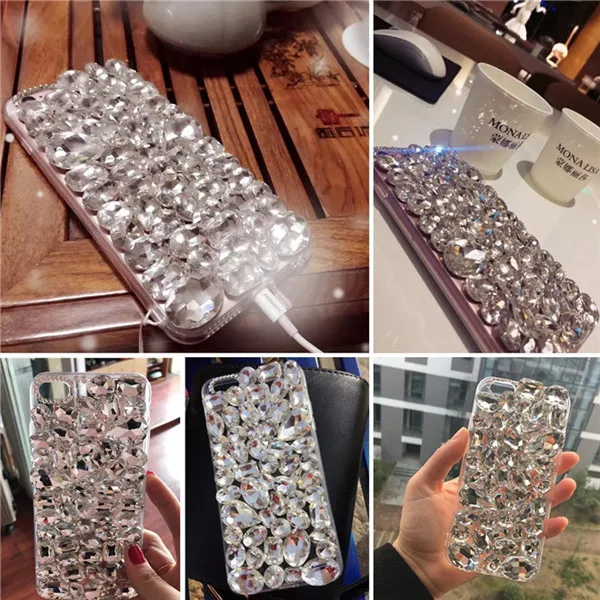 1 шт. Роскошный Бант со стразами Bling диаманта ясно телефон чехол для BlackBerry DTEK60 KEYone DTEK70 Криптон движения