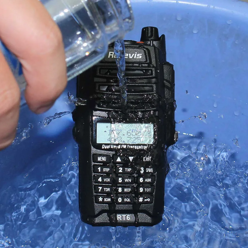 IP67 Профессиональный Водонепроницаемый рация Retevis RT6 5 Вт двухдиапазонный УКВ УВЧ