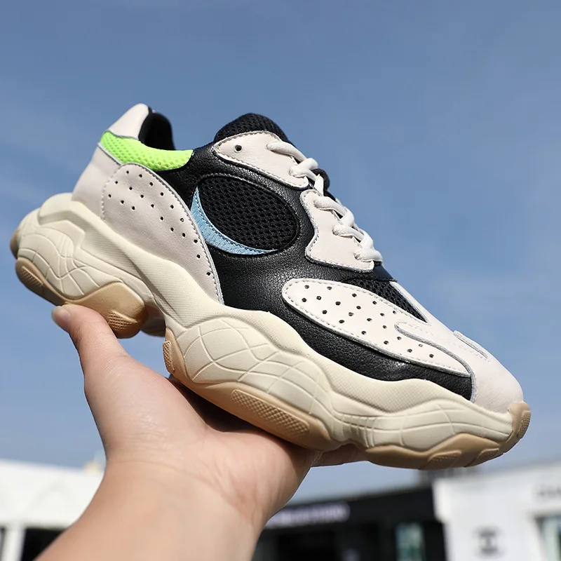 Ins/Новинка 2019 года сезон весна кроссовки в стиле ретро обувь для папы Мужская