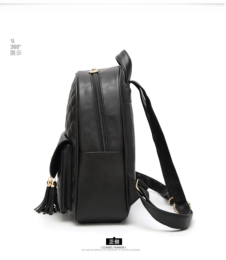 Новые сумки на плечо с кисточками Sac A Dos женская сумка с ромбовидной решеткой школьные сумки для девочек рюкзаки для женщин 3 шт. рюкзак с медведем