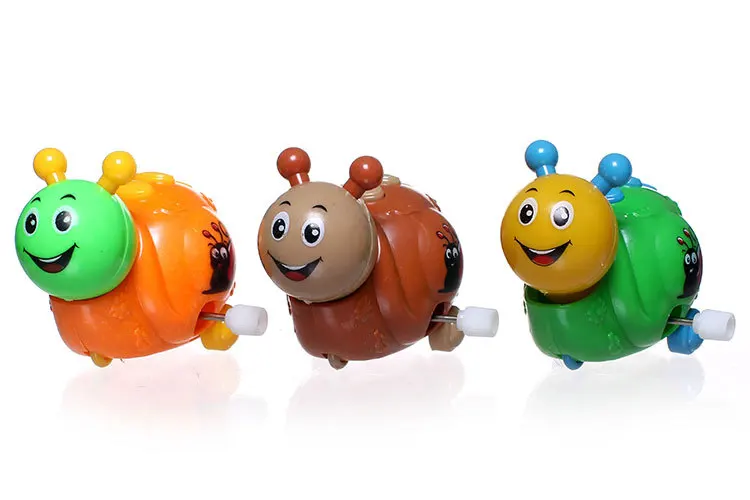 Милая улыбка ветер-вверх весна насекомое Улитка Заводной ребенок игрушка