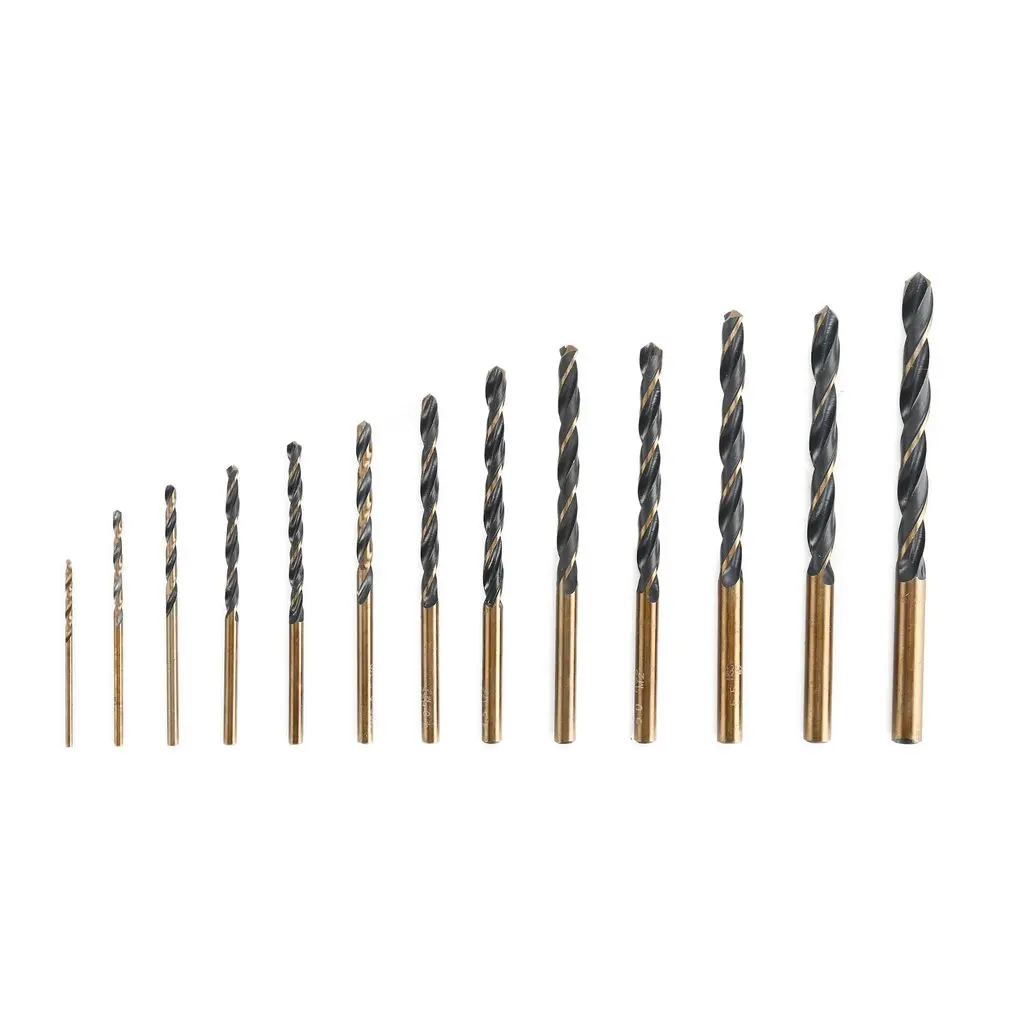 13PCS Tungstenic Drill Bits M2 HSS Steel Straight Shank 1.5-6.5mm Twist Bit Power Tools For Metal Wood Working | Инструменты