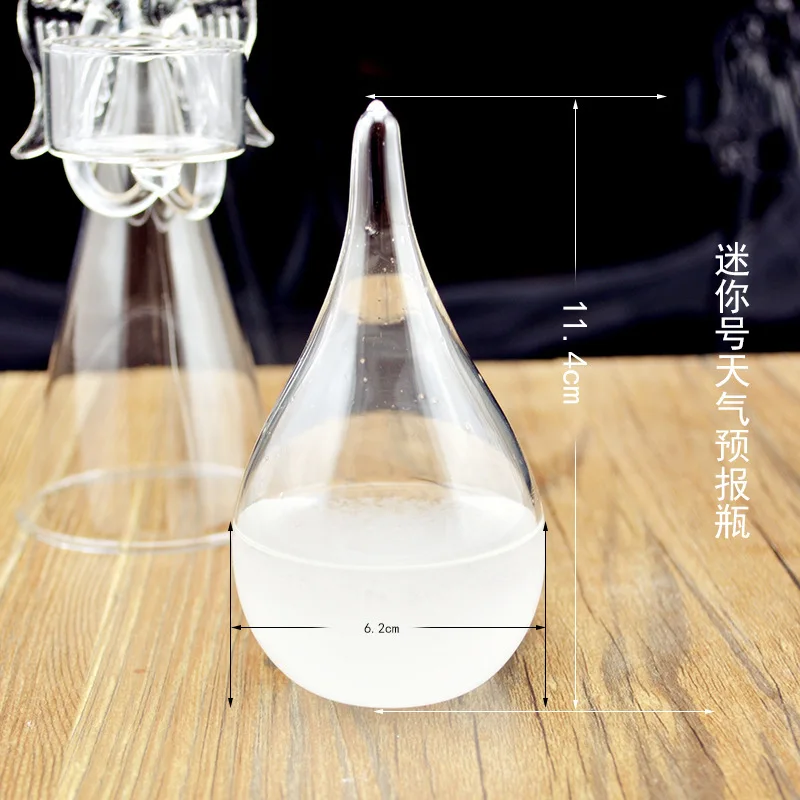 Новинка стеклянная бутылка для прогноза погоды 1 шт. 6 х12 см стильное украшение