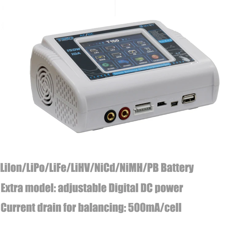 Профессиональное зарядное устройство Lilon/LiPo/LiFe/LiHV/NiCd/NiMH/PB 150 Вт 10 А|Детали и