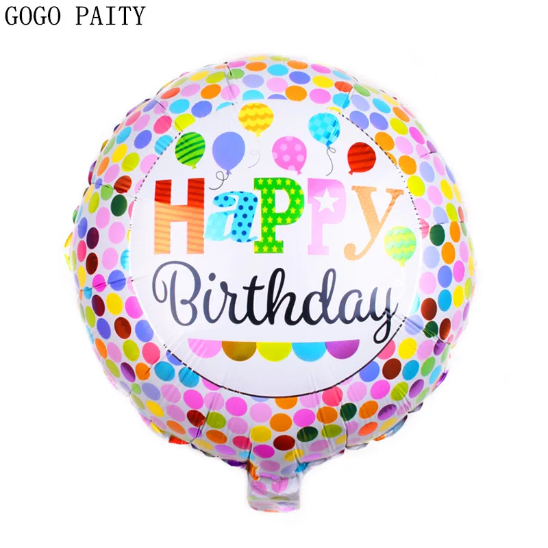 Надувной шар GOGO PAITY 18 дюймов цветной из алюминиевой пленки|toys free shipping|toys toystoys toys |