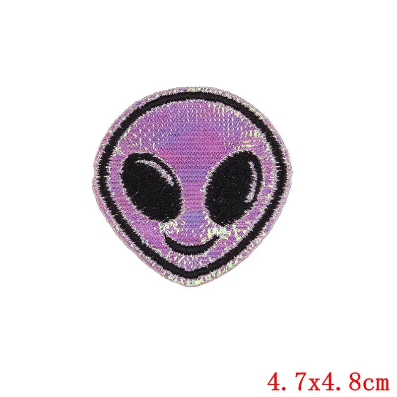 Наклейки для одежды с изображением инопланетянина планеты космонавта наклейки