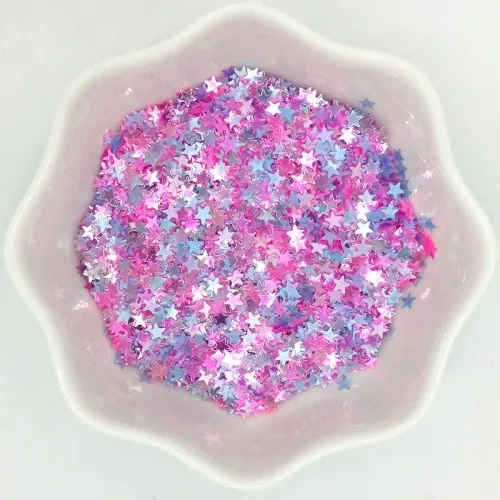 Dark pink blue 3 мм Ультра тонкая звезда блестка для ногтей ПВХ свободные блестки пайетки лак для ногтей Свадебные Dec конфетти DIY аксессуары 10 г 20 г - Цвет: Dark pink blue