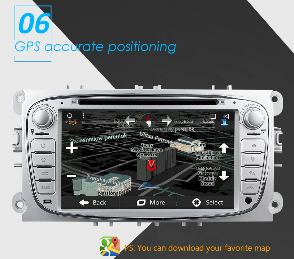 Eunavi 2 Din 7 ''Android 9,0 Щепка Octa 8 Core автомобильный DVD gps для Ford Focus Mondeo S Max Cmax Galaxy Радио стерео 4G Оперативная память 3g WI-FI