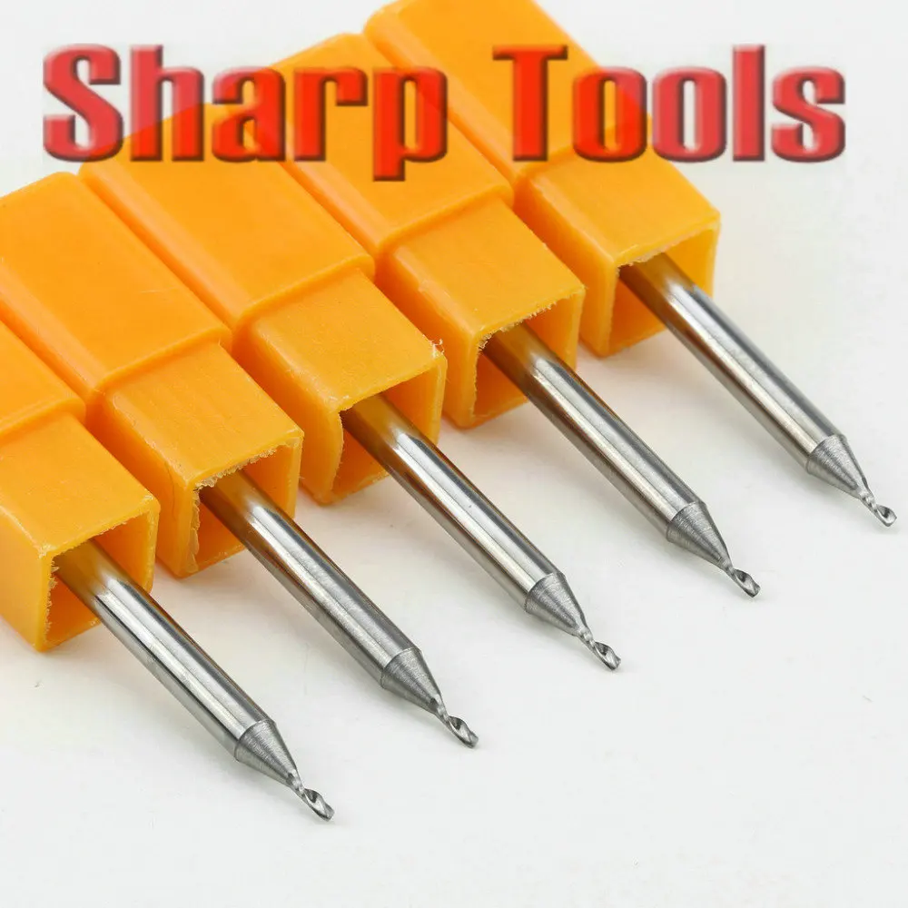 1 шт. 1/8 &quotCed 0 8-2 5 мм Одиночная флейта Endmill твердосплавная гравировальная фреза CNC