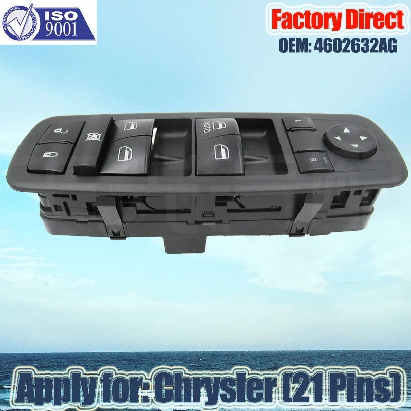 

Factory Direct Master Power Door Window Switch Apply for Dodge Journey Jeep Liberty 08-12 LHD 21Pins Left Driver Side 4602632AG