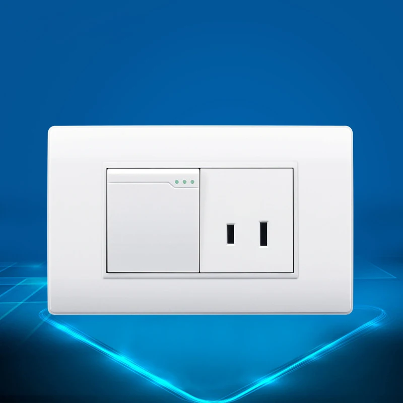 Розетка электрическая с 2 отверстиями стандартная настенная панель Южной