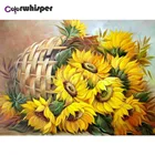 Алмазная живопись полный квадраткруглая дрель подсолнух цветок корзина 5D алмазная живопись вышивка мозаика Вышивка крестиком Картина Z113