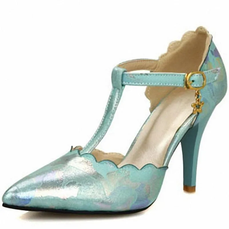 ENMAYLA Fashion Pointed Toe Women Pumps High Heels Sexy Ankle Straps Ladies Sandals Shoes Woman Big Size 34-47 | Обувь