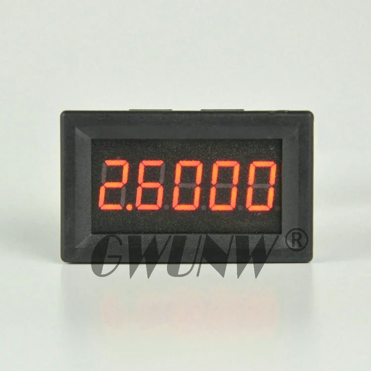 Красный GWUNW BY536A DC 0-3.0000A(3A) Цифровой Амперметр 5 бит 0,36 дюйма - Цвет: Красный
