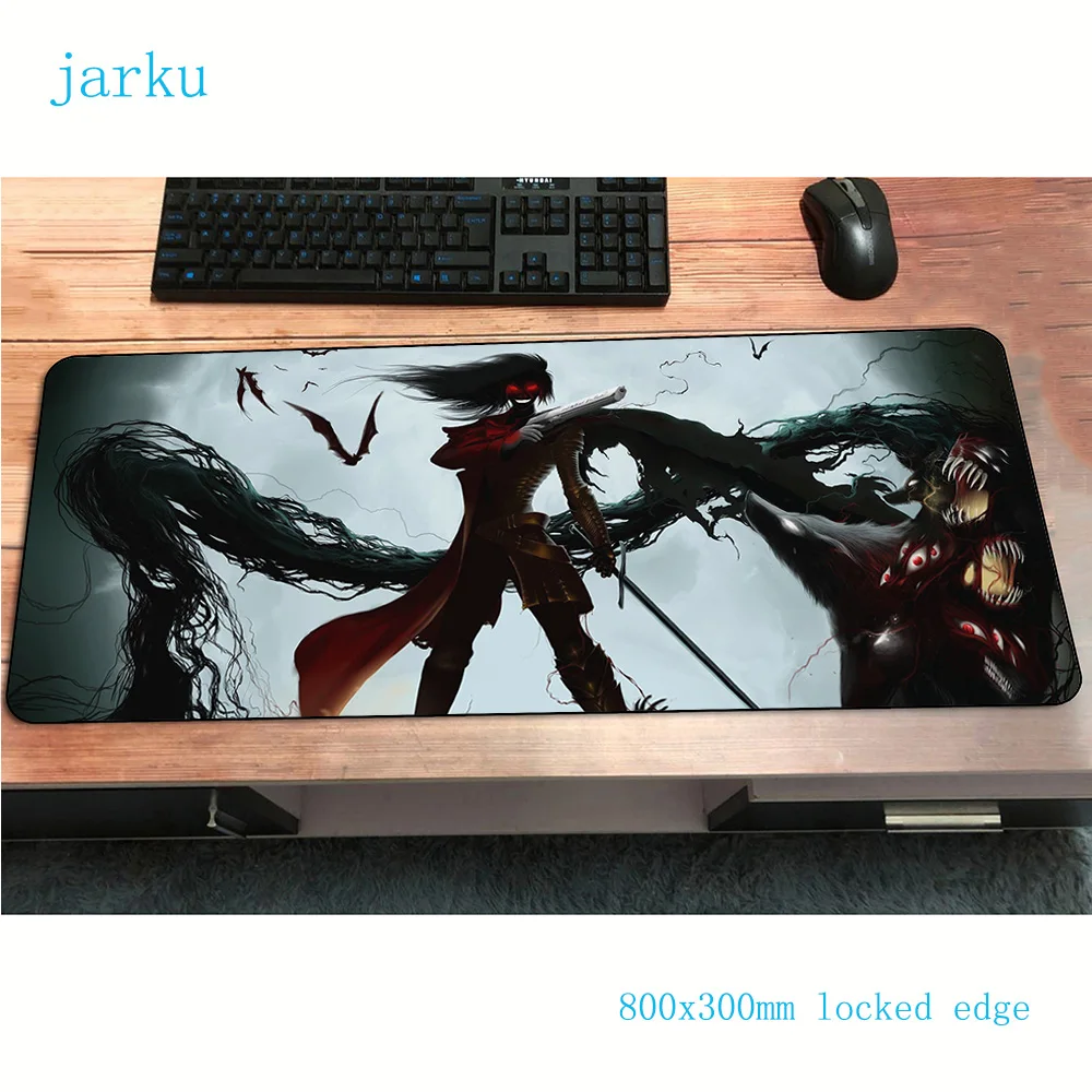 Hellsing коврики 800x300x3 мм массовый узор игровой коврик для мыши большая клавиатура Коврик для мыши милый ноутбук аксессуары для геймеров коврик для мыши
