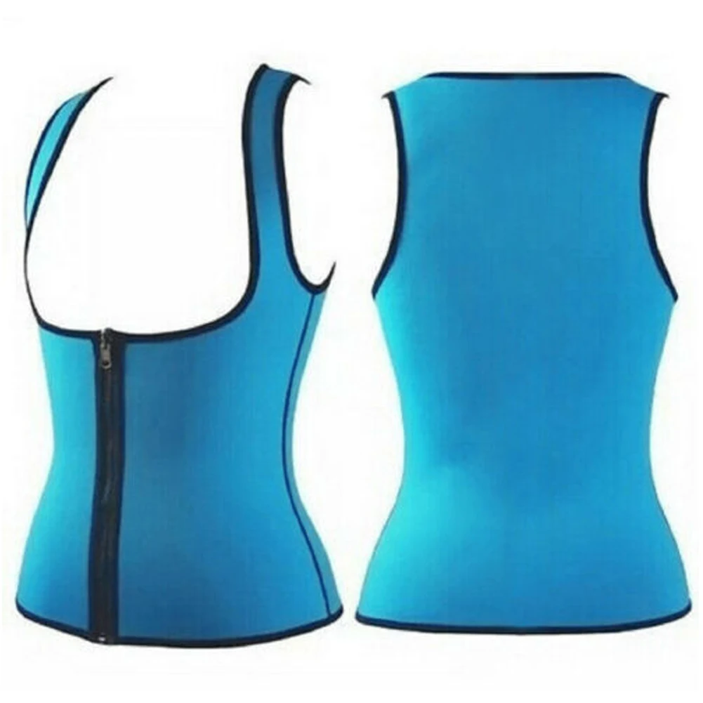 Женский тренировочный корсет для улучшения пота жилет талии на молнии с крючком