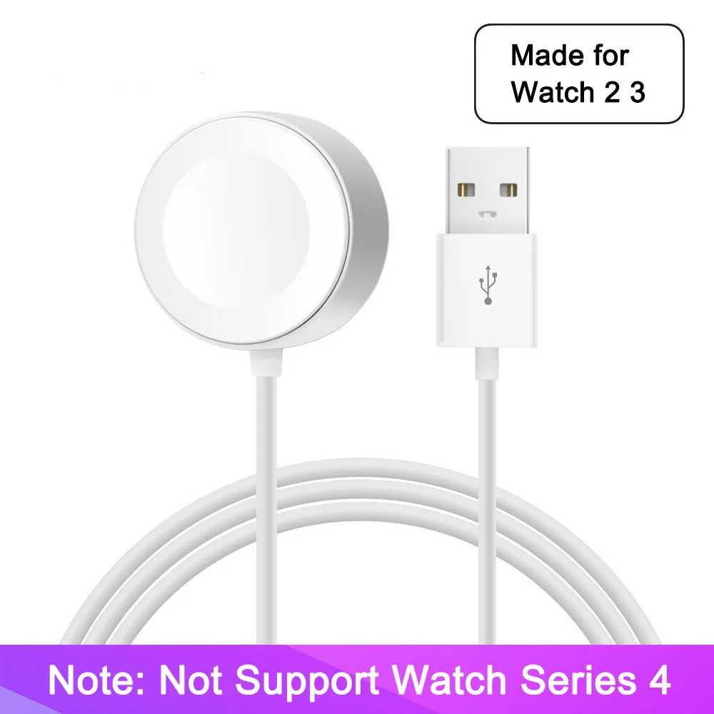 Беспроводное зарядное устройство для iWatch Series 2 3 USB Магнитный зарядный кабель