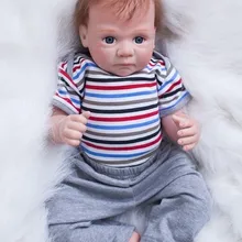 Кукла Bebes Reborn Baby boy Реалистичная мягкая силиконовая Babies 50 см