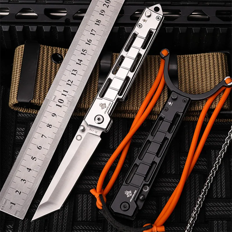 

2021 New Hot Sale Outdoor Folding Knife Self-defense Wilderness Survival Camping 7CR17Mov Steel Fruit Hunting Knives EDC Tools