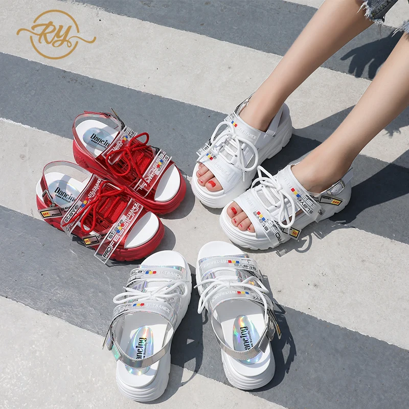 RY РЕЛА/брендовая красная повседневная обувь на платформе женская ins tide 2019 г. Новая